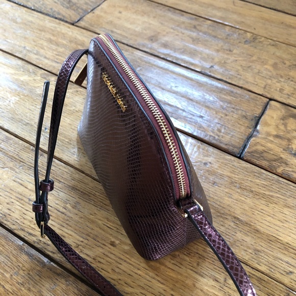 NWT Michael Kors embossed leather Emmy crossbody - Picture 3 of 7